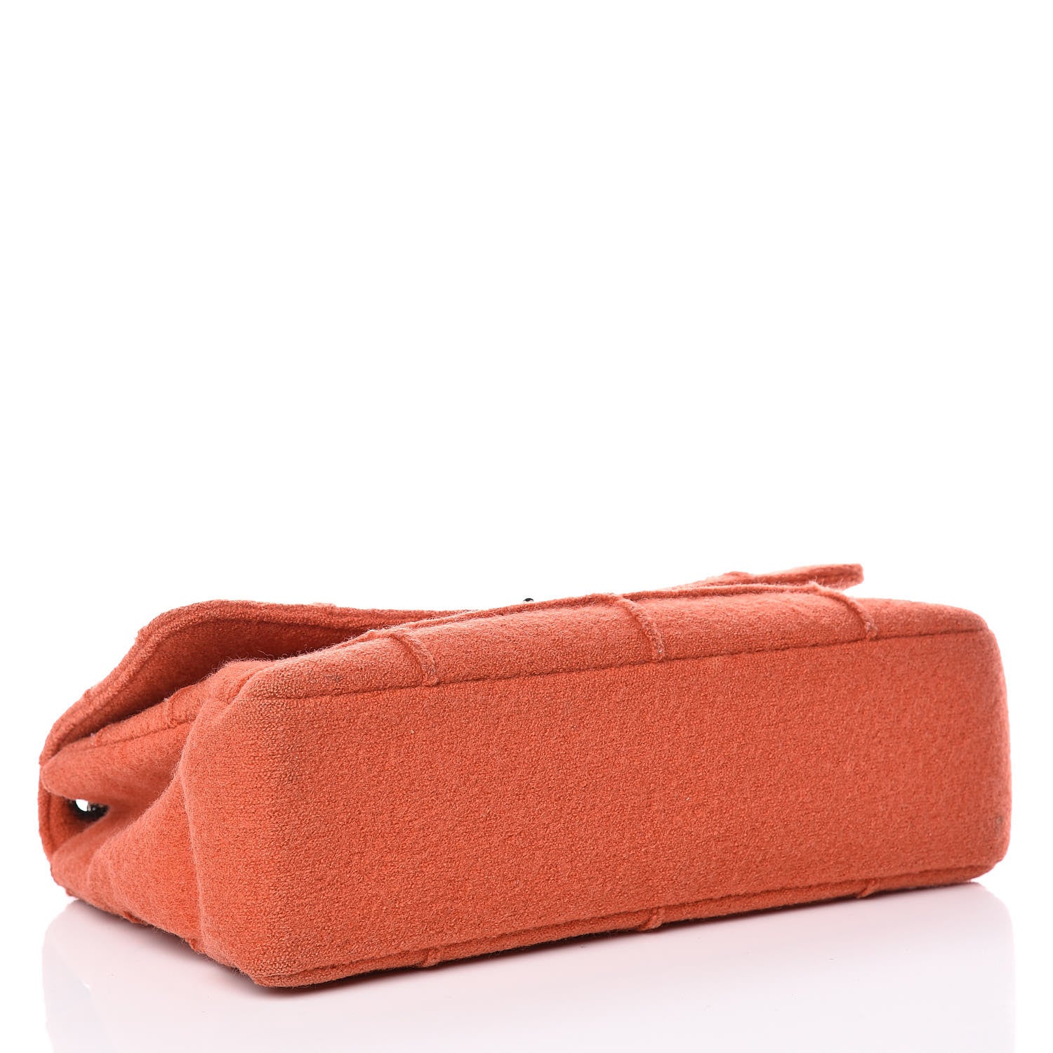 Chanel Wool Patchwork Mademoiselle Jumbo Flap Orange 4 of 20