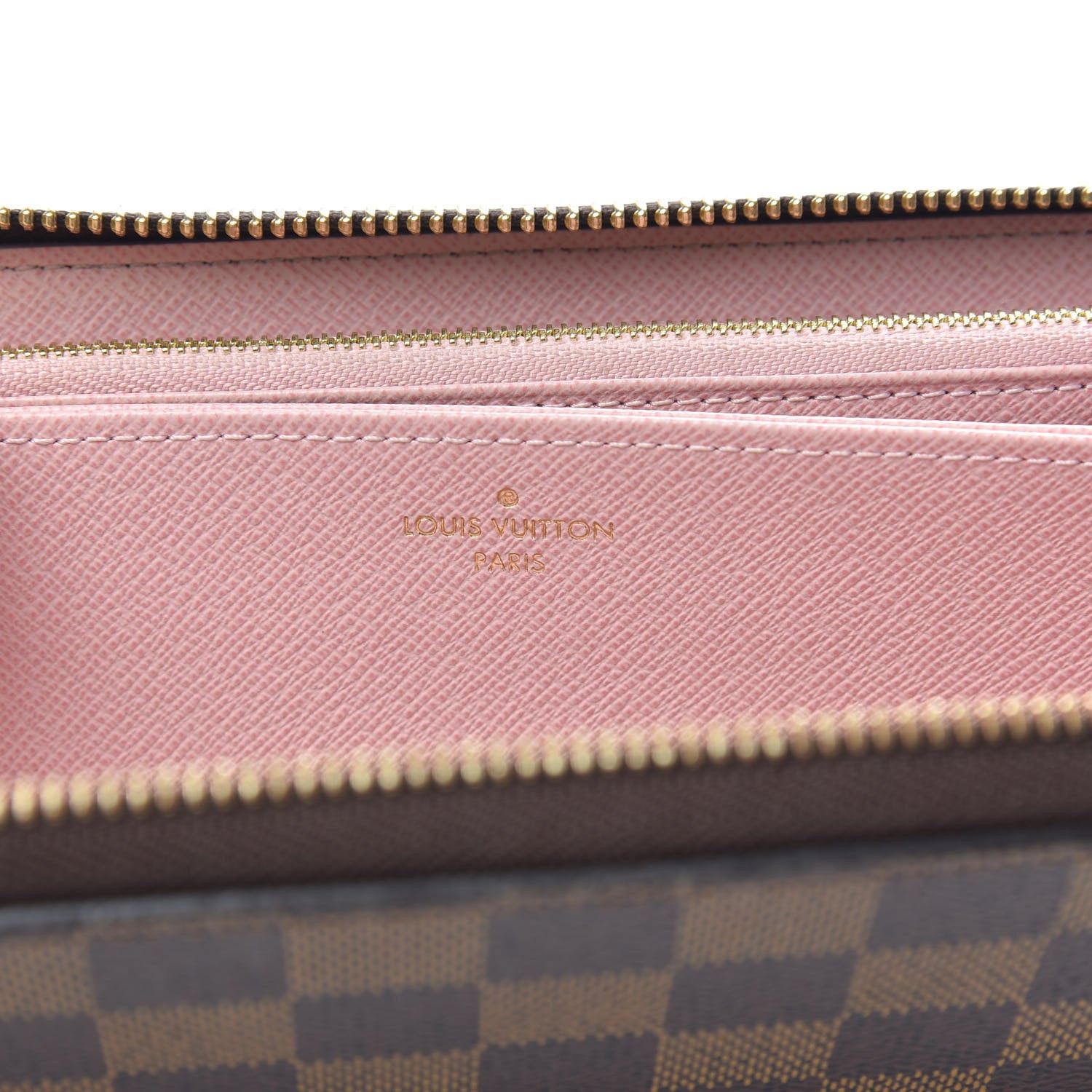 Louis Vuitton Damier Ebene Zippy Wallet Rose Ballerine 6 of 8