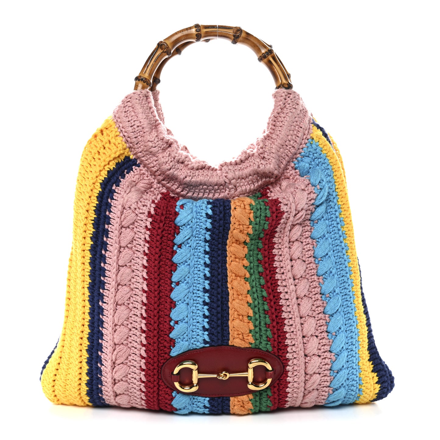 Cotton Crochet Horsebit 1955 Tote Multicolor