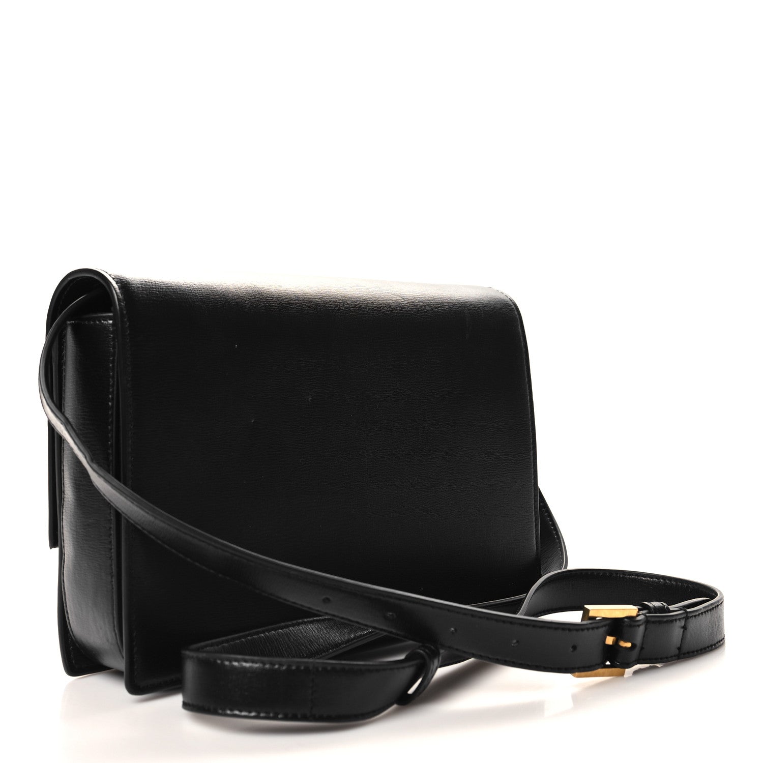 Saint Laurent Smooth Calfskin Suede Medium Bellechasse Black 3 of 10