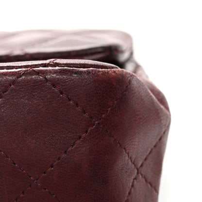 Chanel Lambskin Quilted Mini Rectangular Flap Burgundy 11 of 13