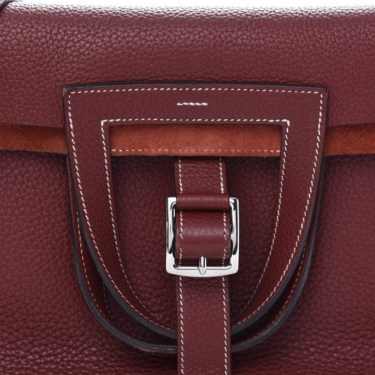 Hermes Taurillon Clemence Halzan 31 GM Rouge H 13 of 16