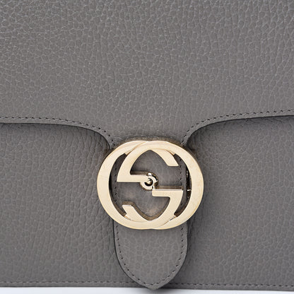 Gucci Dollar Calfskin Interlocking G Shoulder Bag Loess 9 of 9