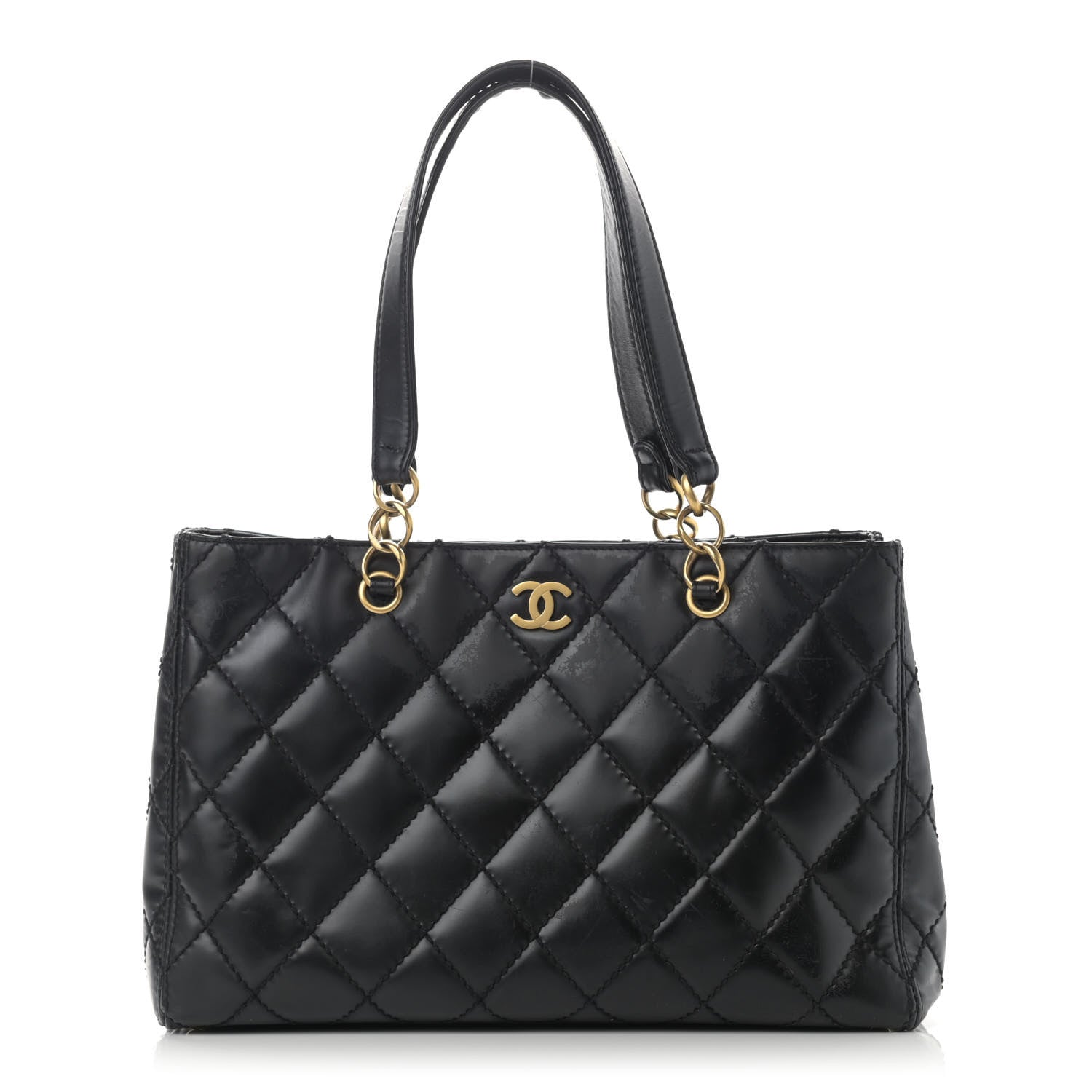 Chanel Calfskin Stitch Surpique Tote Black 1 of 21