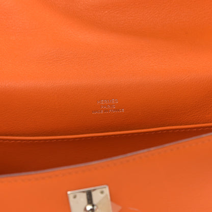 Hermes Swift Kelly Pochette Clutch Orange 6 of 21