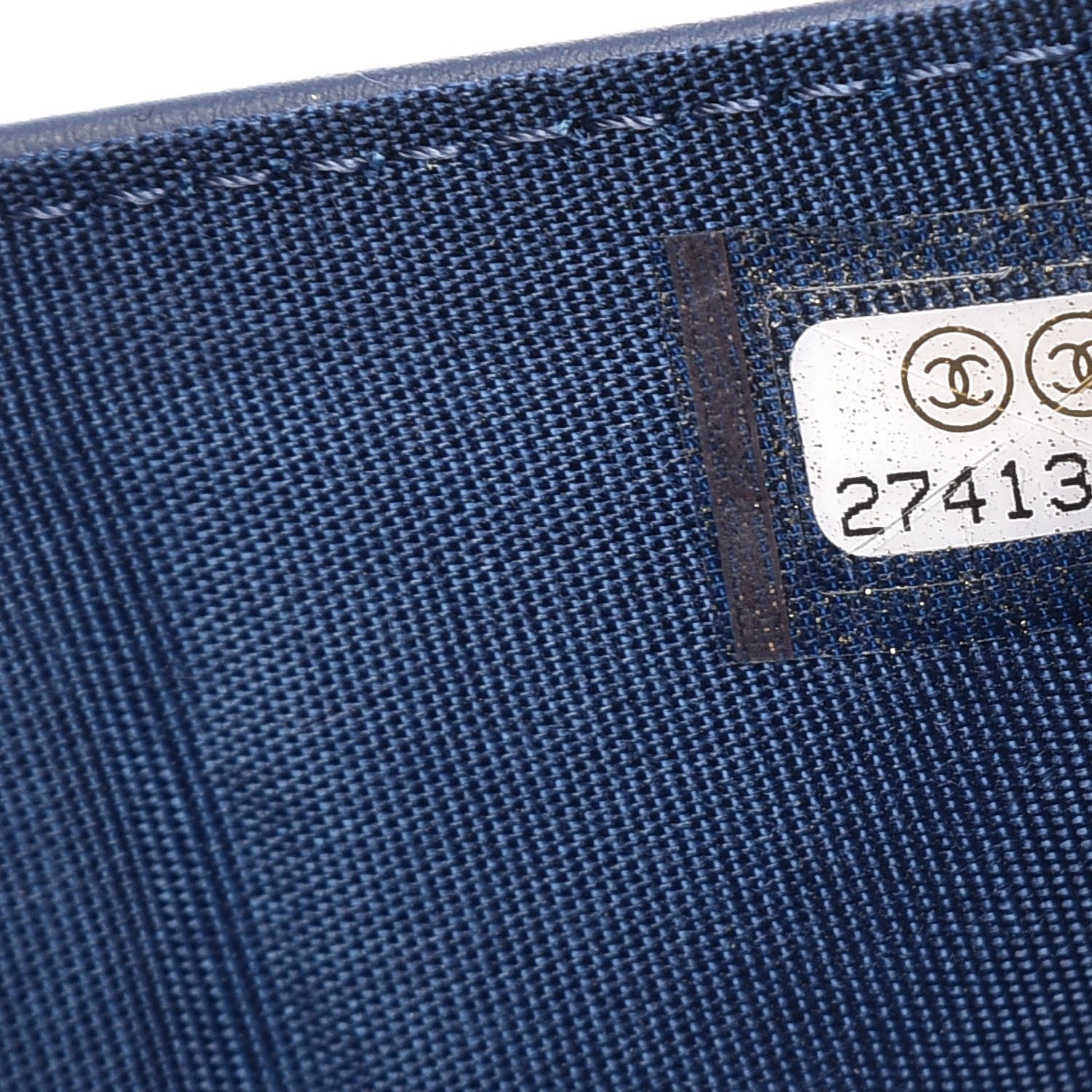 Chanel Denim Quilted Small Camellia Flap Wallet Blue 8 of 8