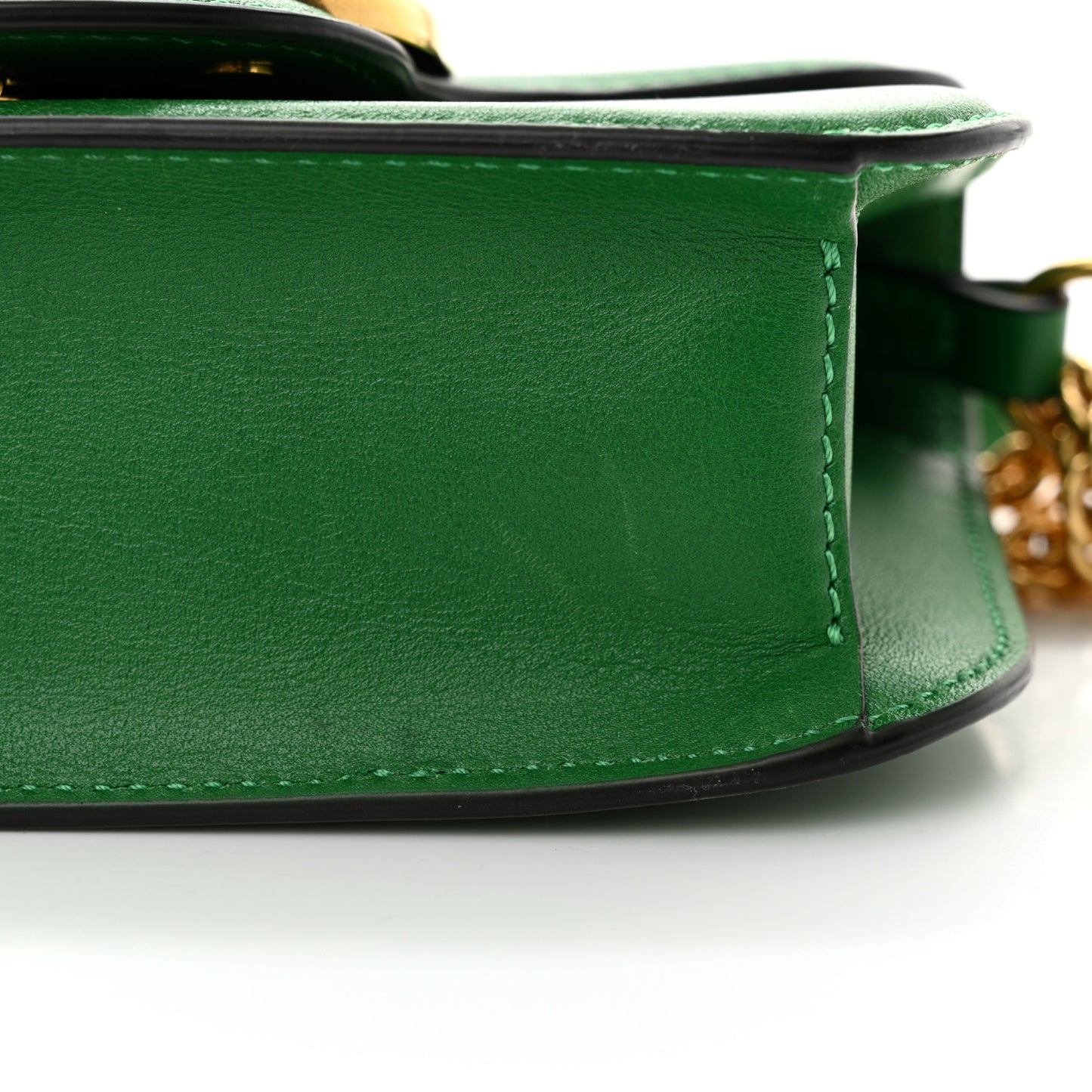 Calfskin Vlogo Small Loco Shoulder Bag Gea Green