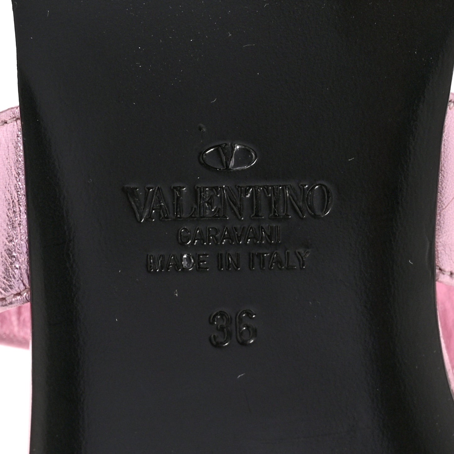 Metallic Nappa Roman Stud Flat Slide Sandals 36 Giacinto