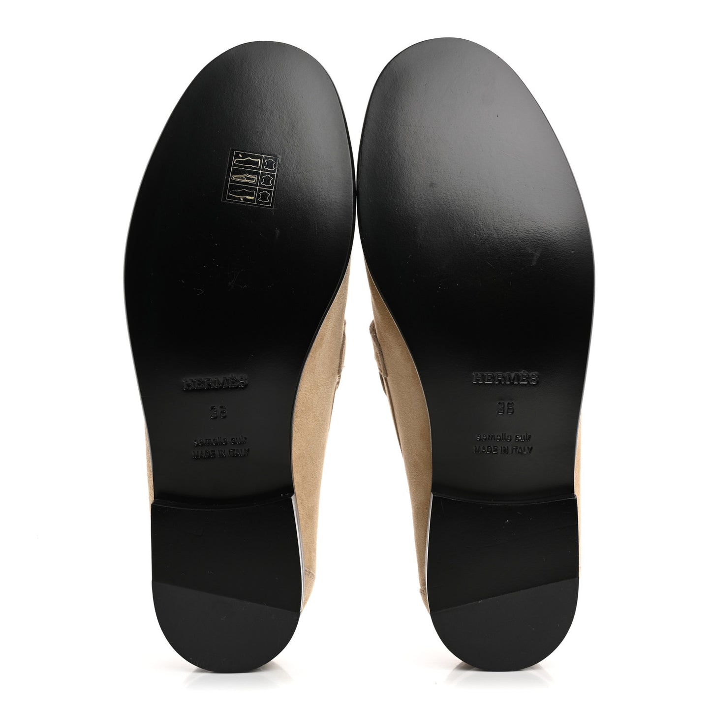Suede Goatskin Womens Destin Loafers 36 Beige Argile