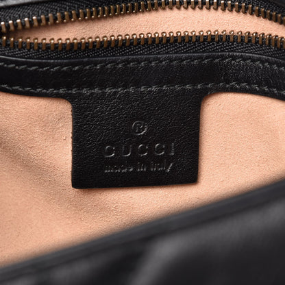 Gucci Calfskin Matelasse Studded Small Pearly GG Marmont Shoulder Bag Black 6 of 9