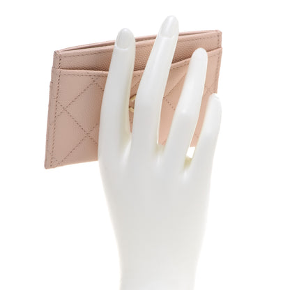 Chanel Caviar Quilted Card Holder Light Beige 2 of 10