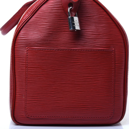 Louis Vuitton Epi Speedy 30 Rouge 16 of 24