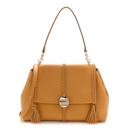 Chloe Grained Calfskin Medium Penelope Shoulder Bag Dusty Gold 1 of 10