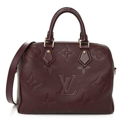 Louis Vuitton Empreinte Monogram Giant Speedy Bandouliere 25 Wine 1 of 9