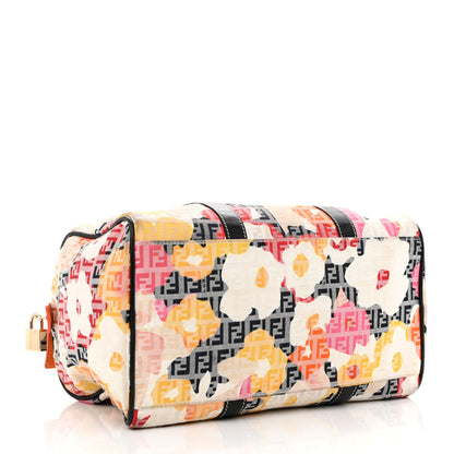 Fendi Zucchino Vitello Floral Forever Boston Beige Multicolor 4 of 10