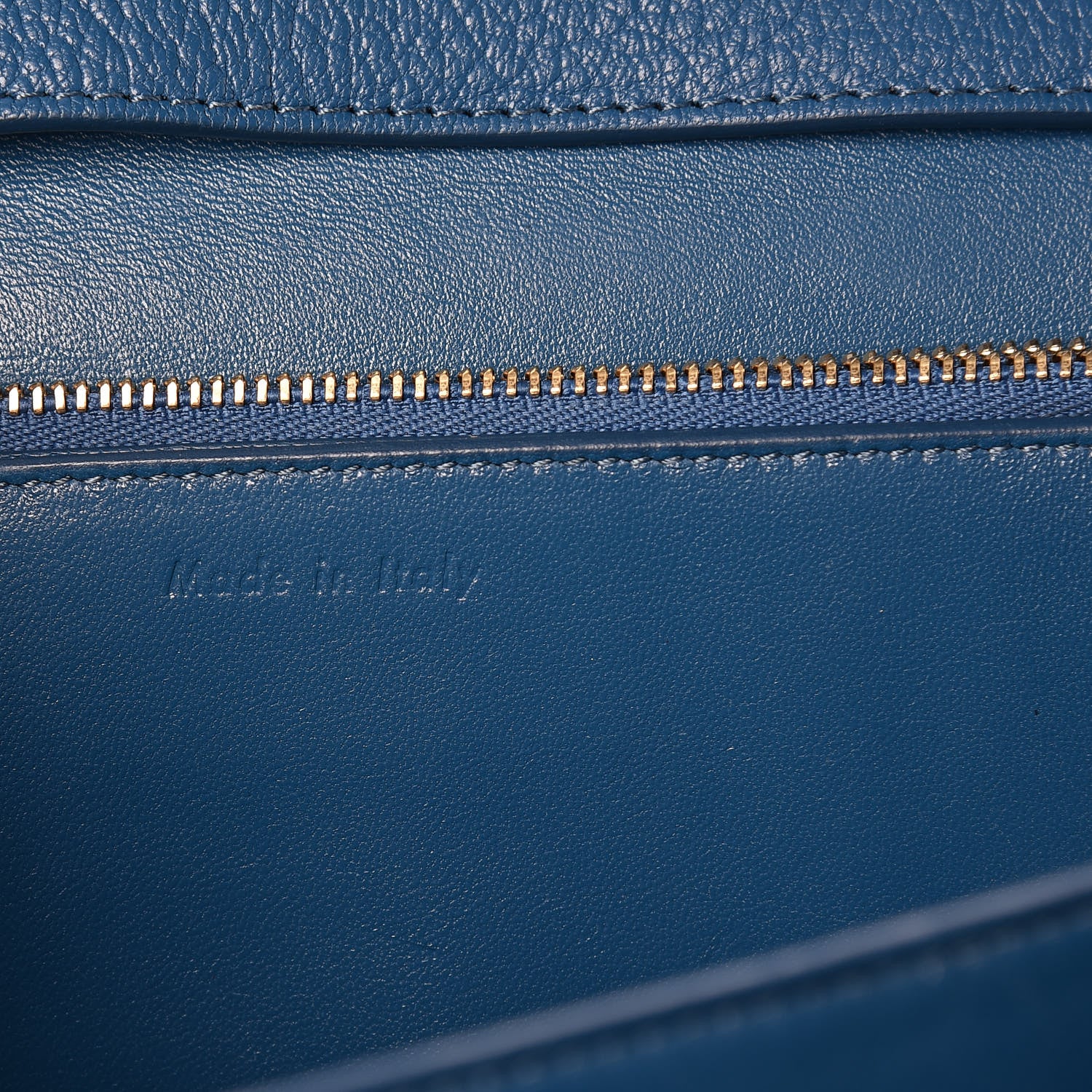 Celine Goatskin Medium Classic Box Flap Bag Deepsea 7 of 9