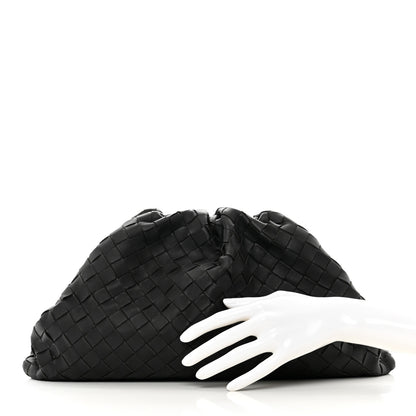 Bottega Veneta Nappa Maxi Intreccio The Pouch Oversized Clutch Black 2 of 7