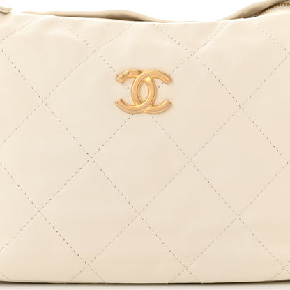 Chanel Calfskin Quilted Daily Hobo White 8 of 11