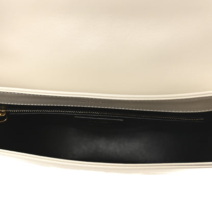 Saint Laurent Calfskin Quilted Y Joan Satchel Crema Soft 5 of 10