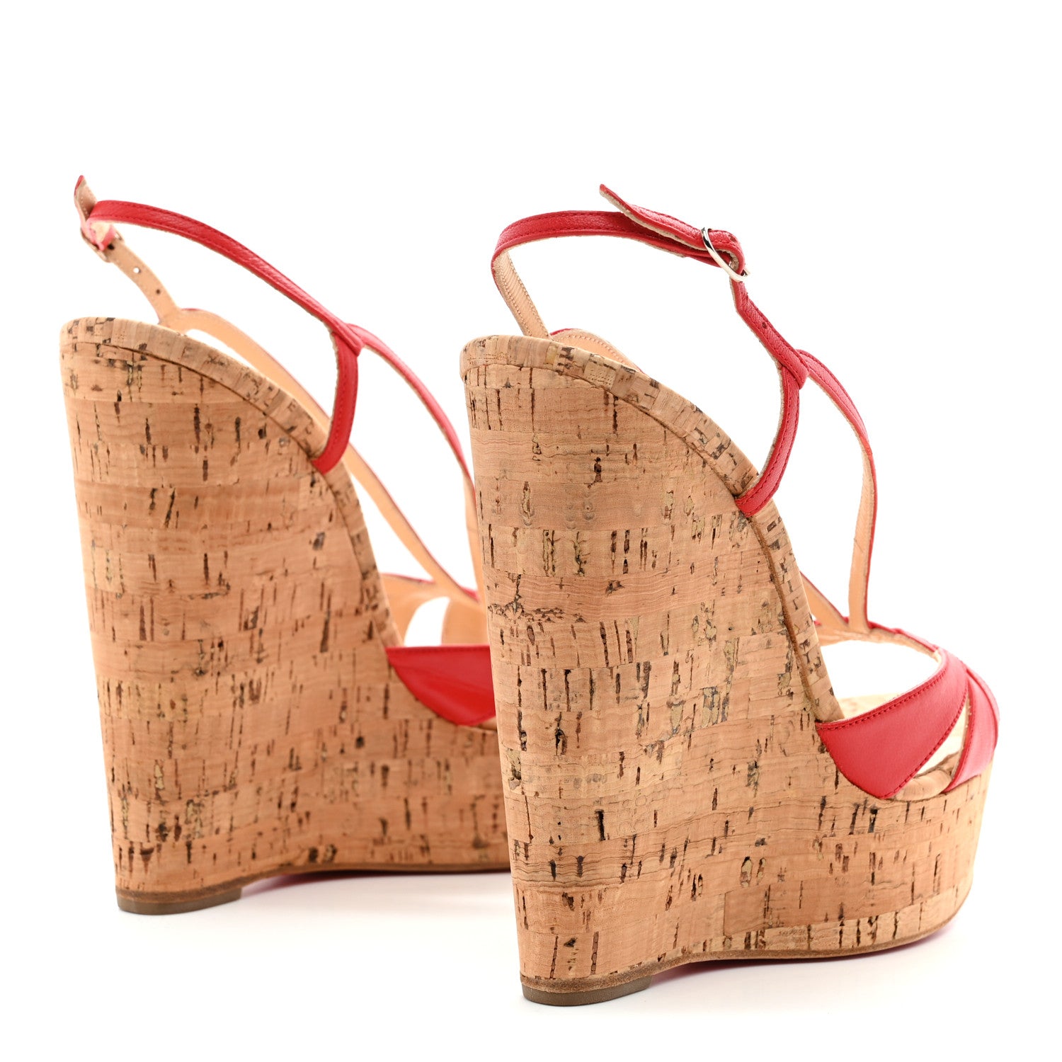 Christian Louboutin Kid Cork Zeppa Wedgy Lady 140 Wedges 37 Corazon 5 of 9