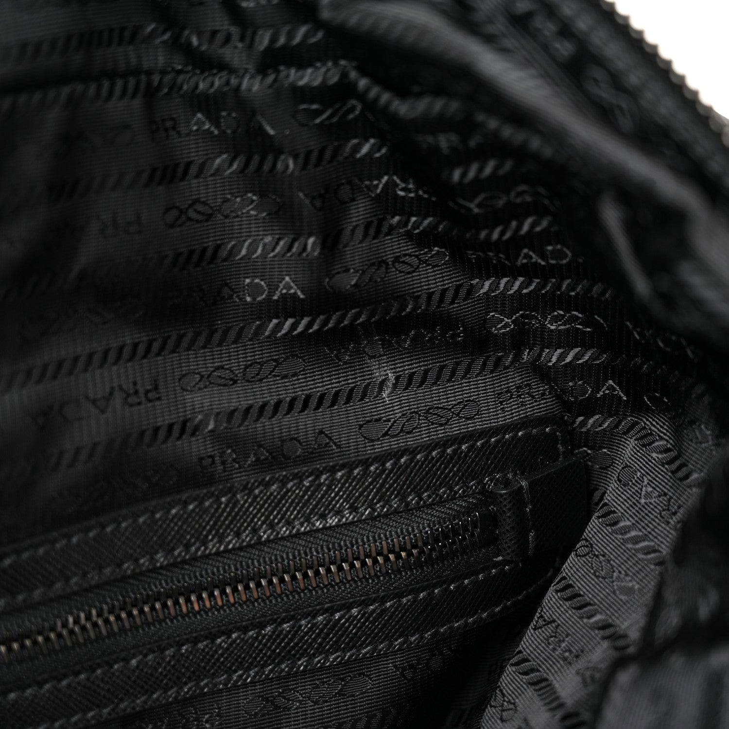 Prada Tessuto Nylon Saffiano Duffle Black 12 of 18