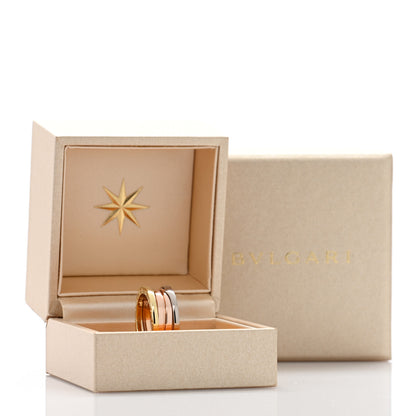 Bulgari 18K Rose White Yellow Gold B.Zero1 Three-Band Ring 57 8 6 of 6