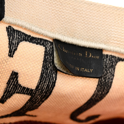 Christian Dior Canvas DiorAmour Chinese Valentines Je T’aime Large Book Tote White Red 8 of 12