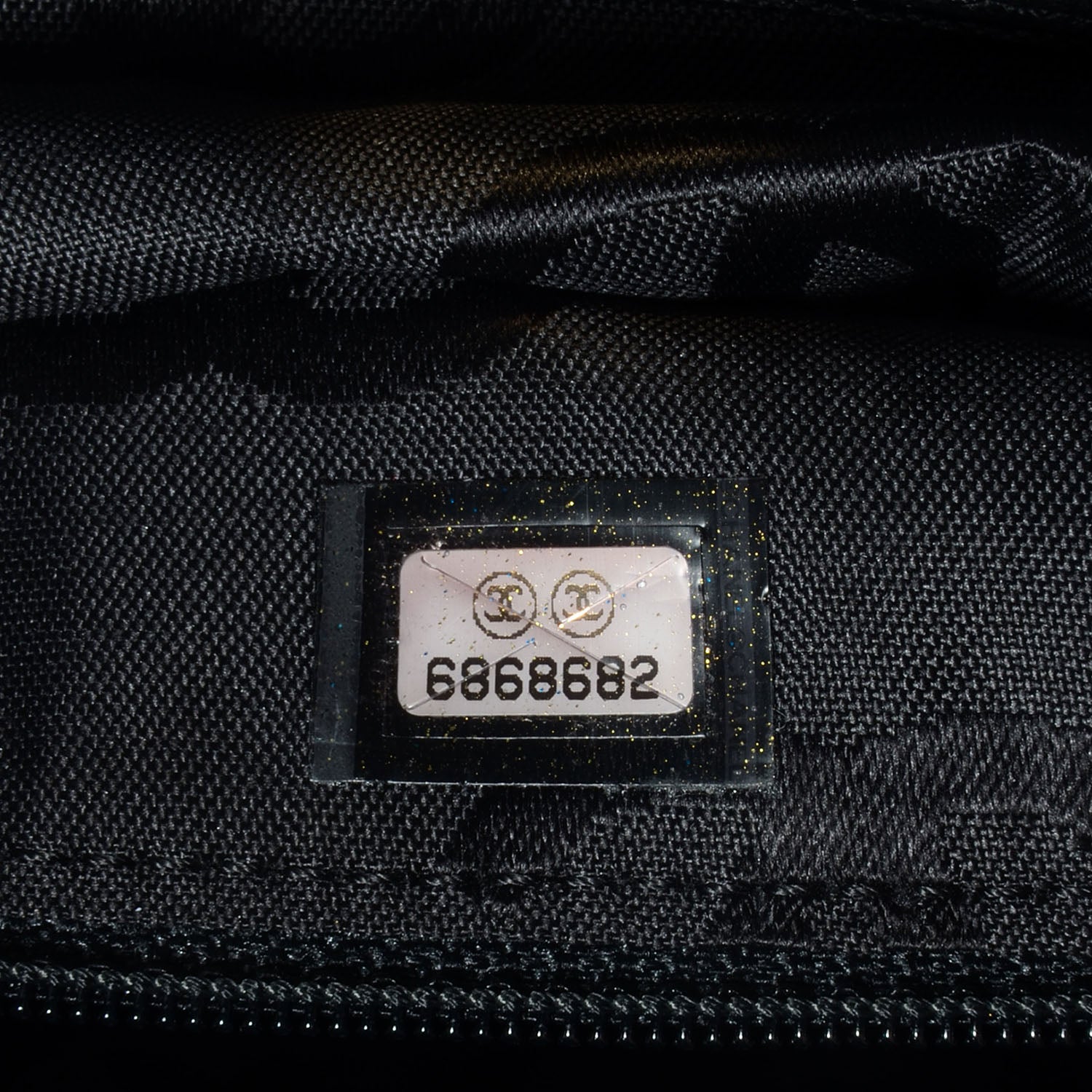 Chanel Lambskin CC Shopping Tote Black 7 of 9