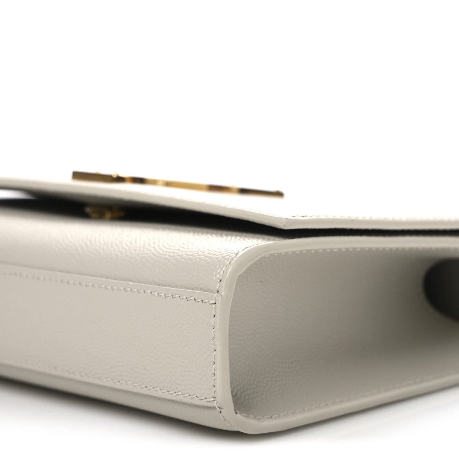 Saint Laurent Grain De Poudre Small Classic Monogram Kate Satchel Crema Soft 9 of 9