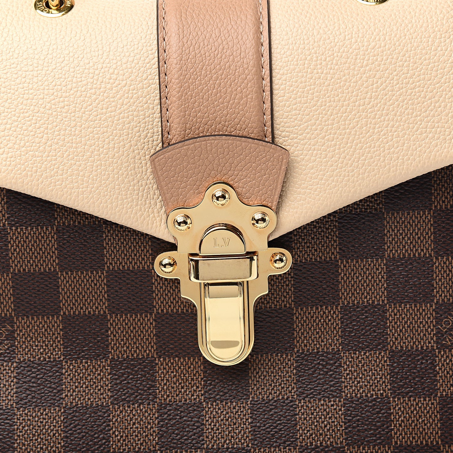 Damier Ebene Clapton Backpack Creme