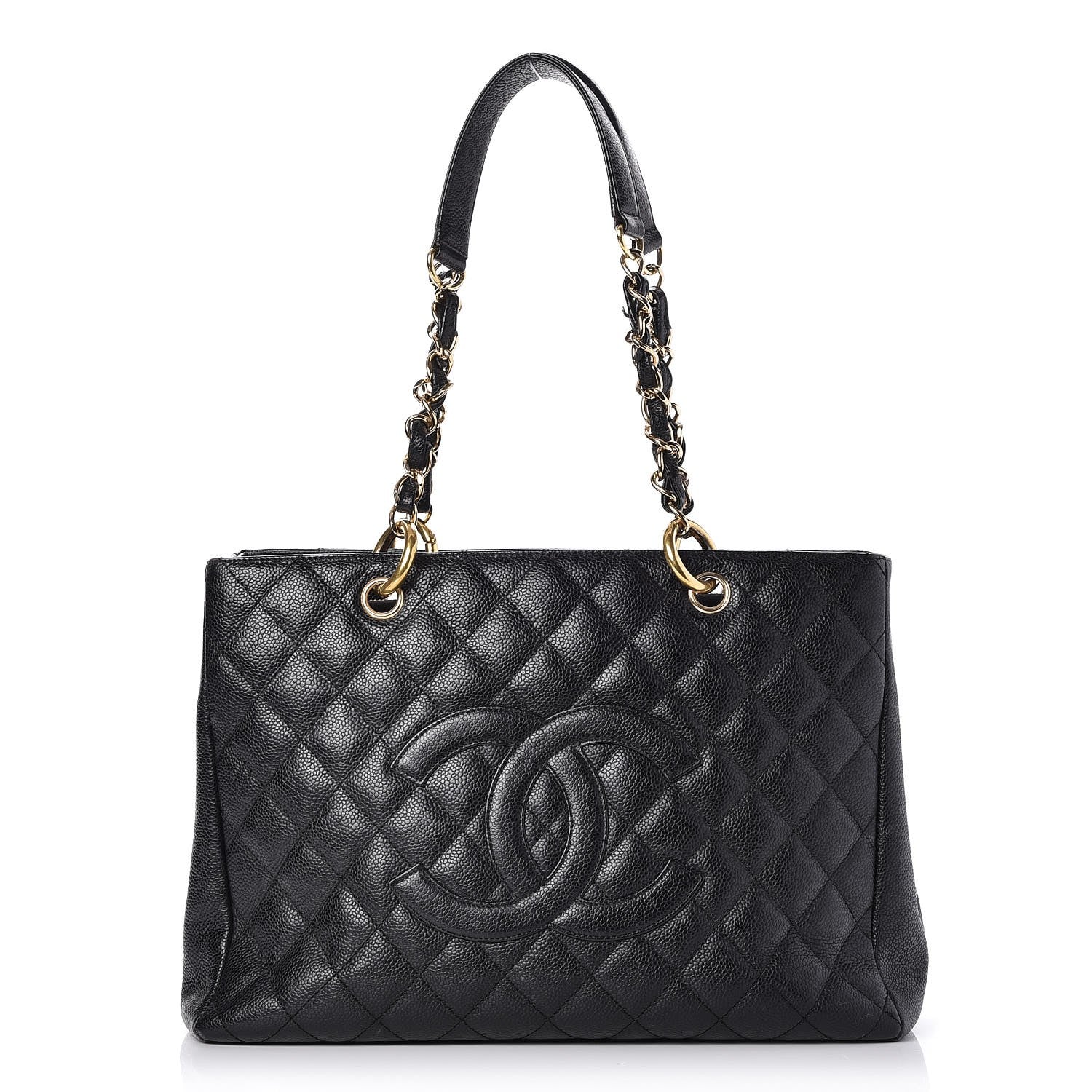 Chanel Caviar Quilted Grand Shopping Tote GST Black 1 of 10