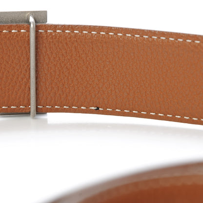 Hermes Box Togo 32mm H Belt 90 Black Gold 7 of 9