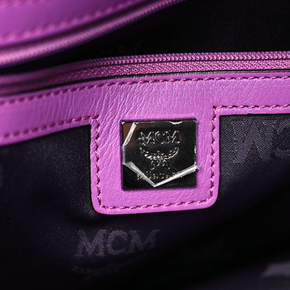MCM Visetos Medium Sprinkle Stud Stark Backpack Purple 6 of 9