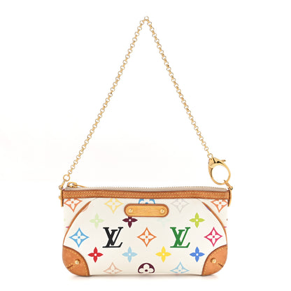 Louis Vuitton Monogram Multicolor Pochette Milla MM White 1 of 11