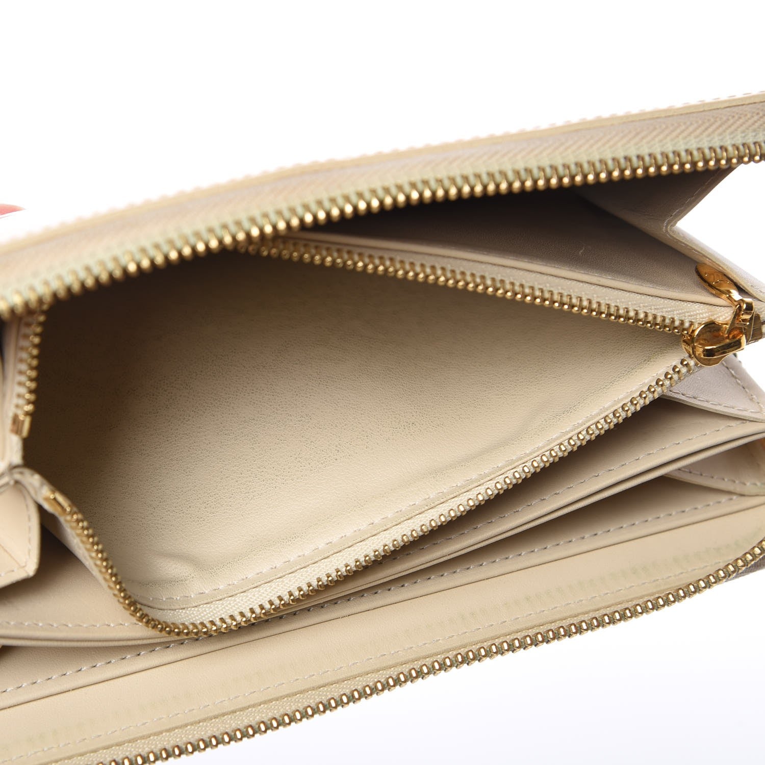 Louis Vuitton Vernis Zippy Wallet Blanc Corail 9 of 16
