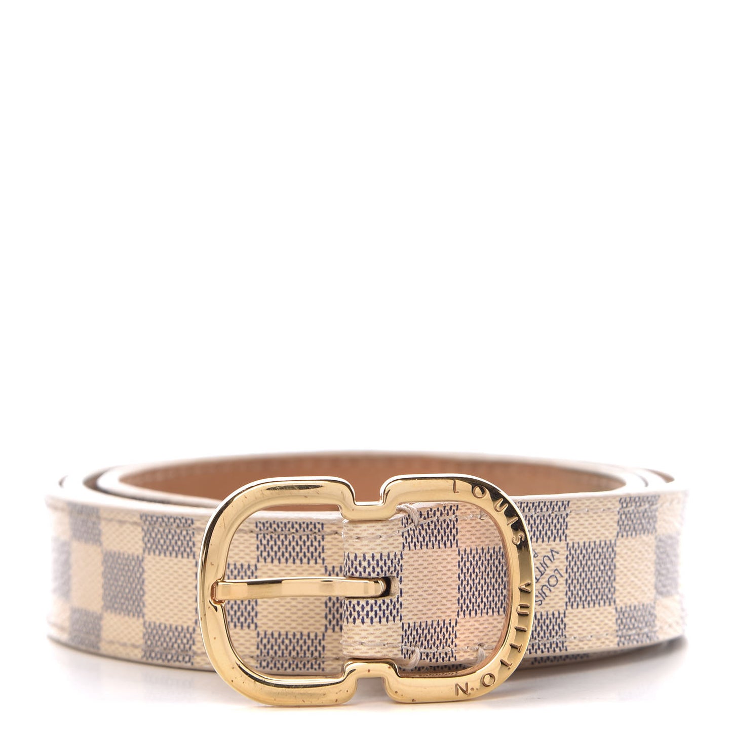 Damier Azur 25mm Belt 80 32