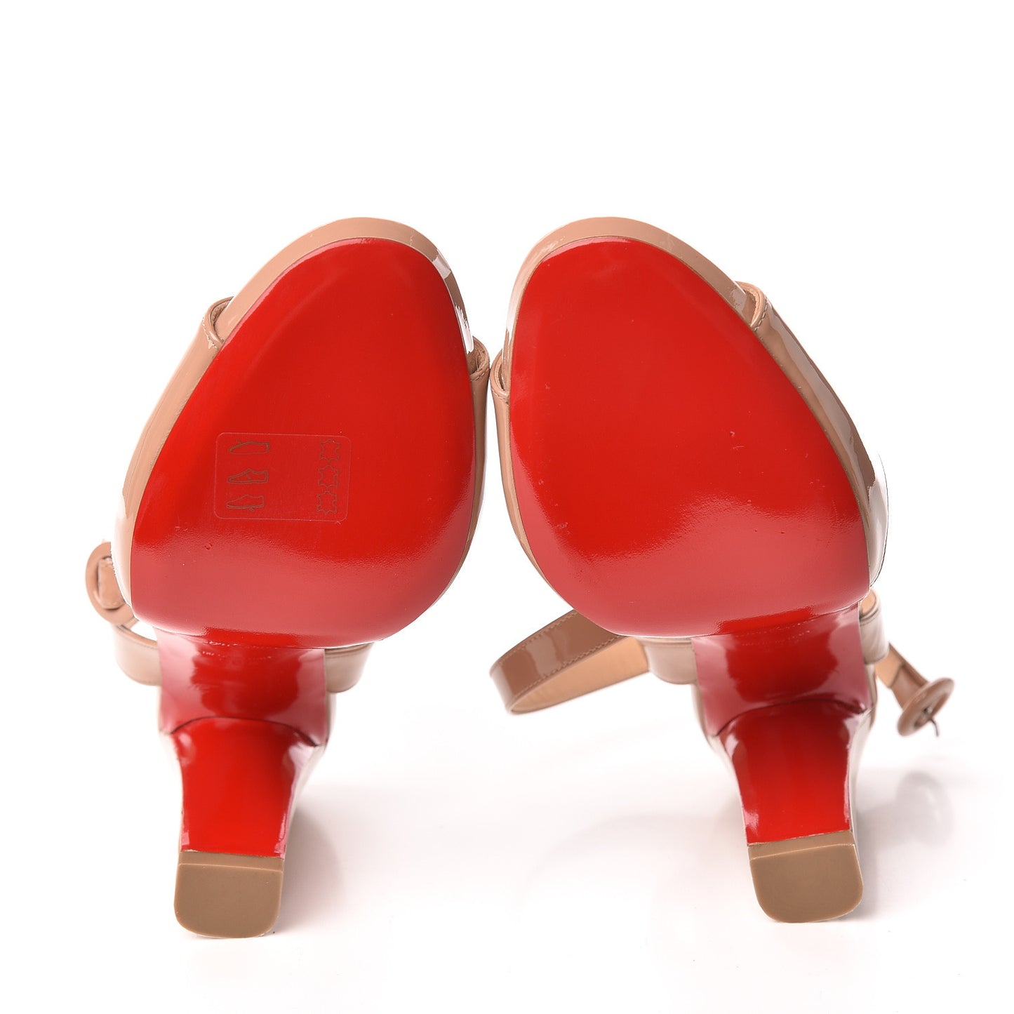Patent Havana Forties 100 Sandals 36.5 Nude