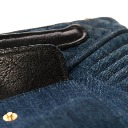 Miu Miu Denim Matelasse Clutch Blue 14 of 14
