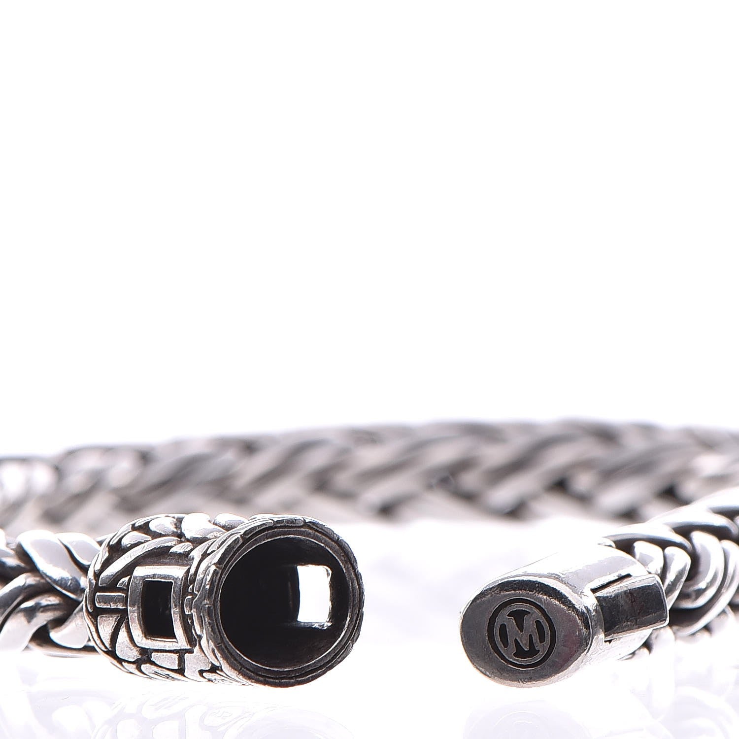 John Hardy Sterling Silver 7.5mm Classic Chain Woven Bracelet XL 5 of 5