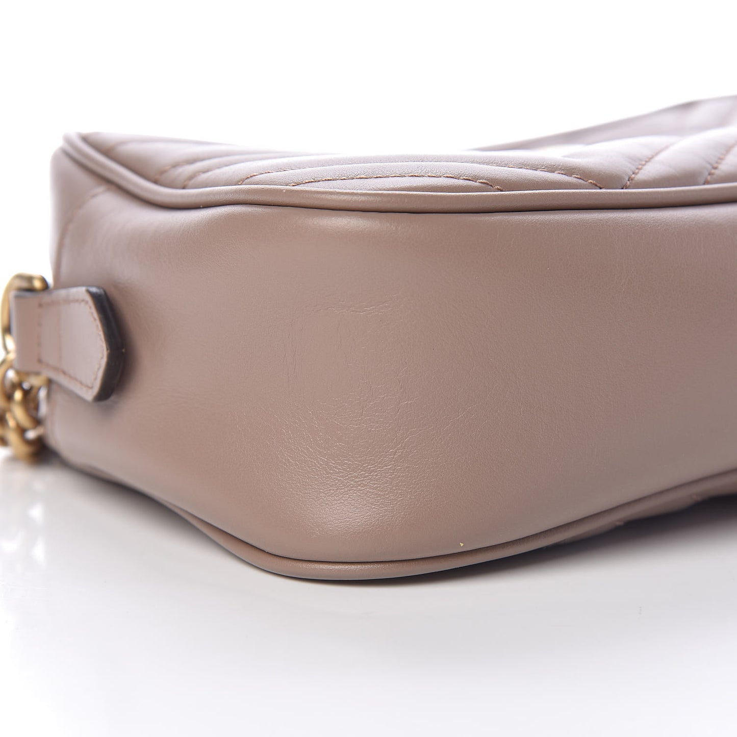 Calfskin Matelasse Small GG Marmont Chain Shoulder Bag Porcelain Rose