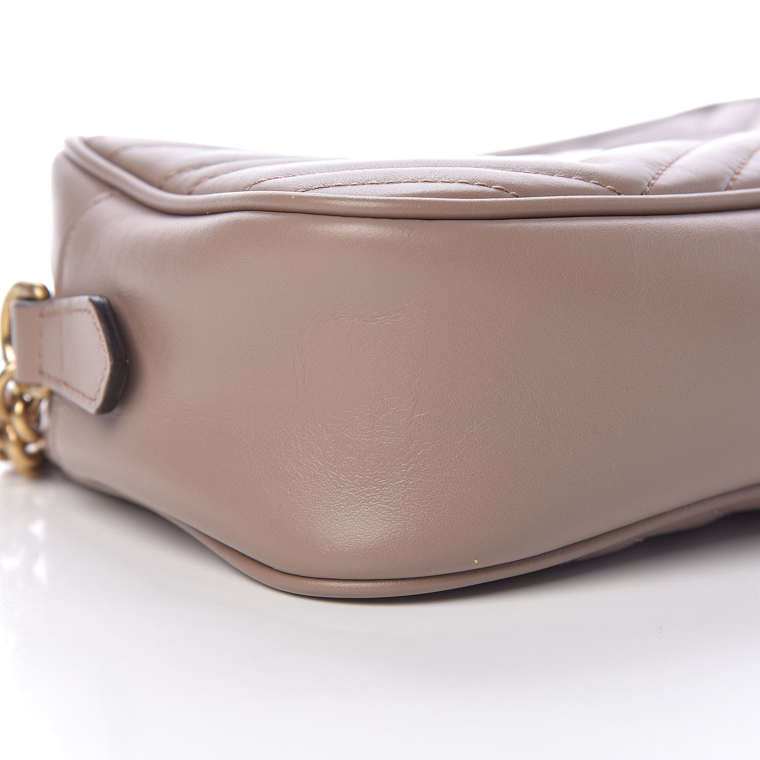 Gucci Calfskin Matelasse Small GG Marmont Chain Shoulder Bag Porcelain Rose 11 of 15