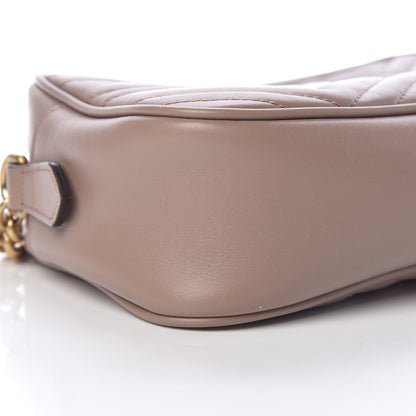 Gucci Calfskin Matelasse Small GG Marmont Chain Shoulder Bag Porcelain Rose 11 of 15