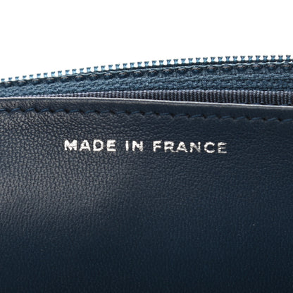 Chanel Lambskin Quilted Wallet On Chain WOC Blue 6 of 10