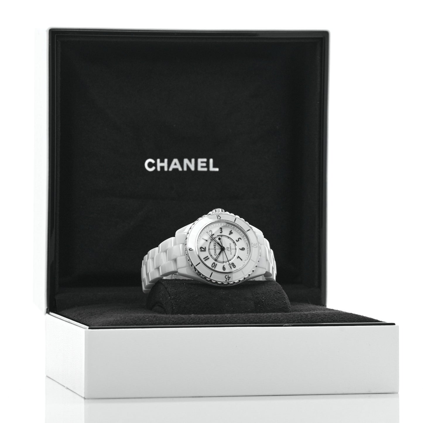 Stainless Steel Ceramic 33mm J12 Automatic Watch White