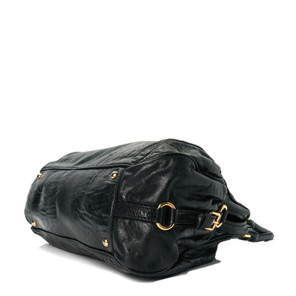 Miu Miu Nappa Lock Pocket Hobo Black 5 of 7