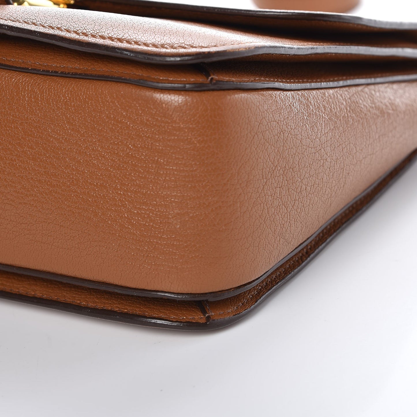 Goatskin Madras Shoulder Bag Cuoio