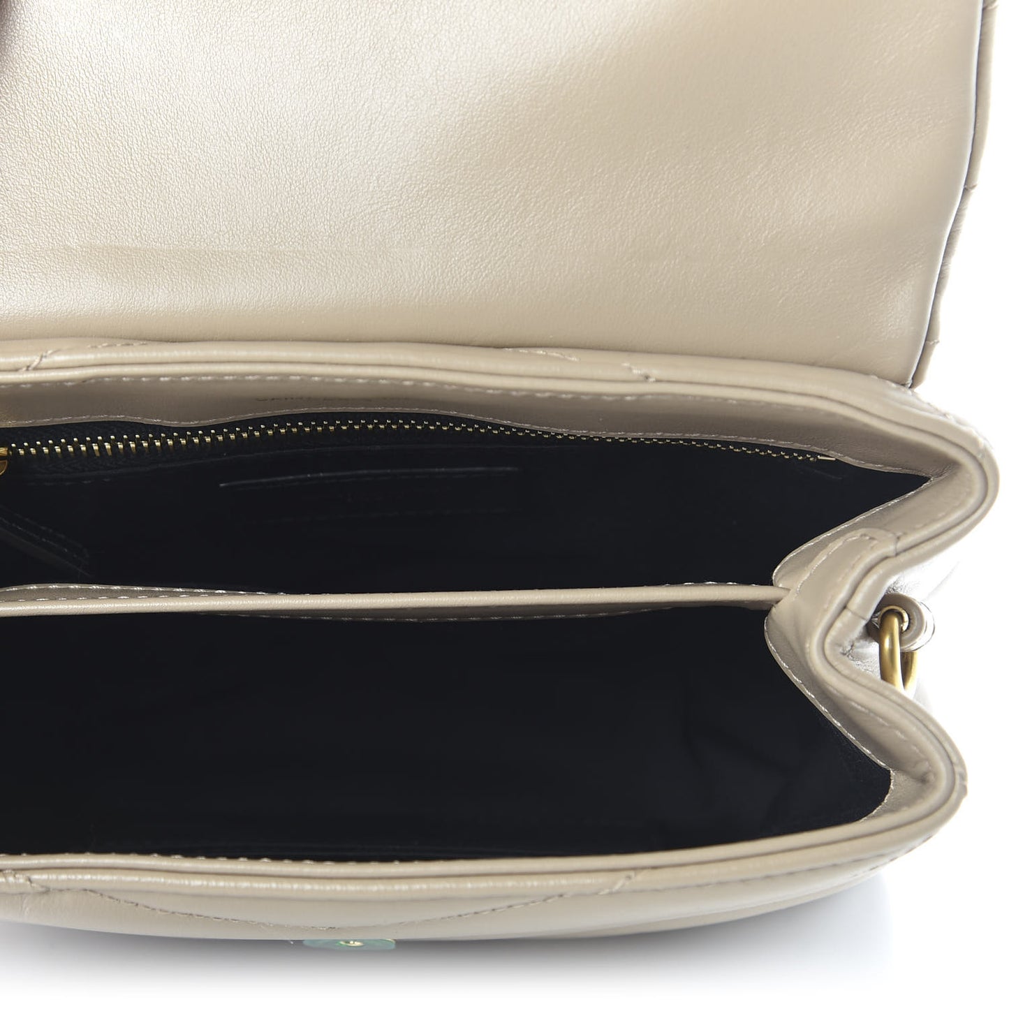 Calfskin Y Quilted Monogram Toy Loulou Crossbody Bag Dark Beige
