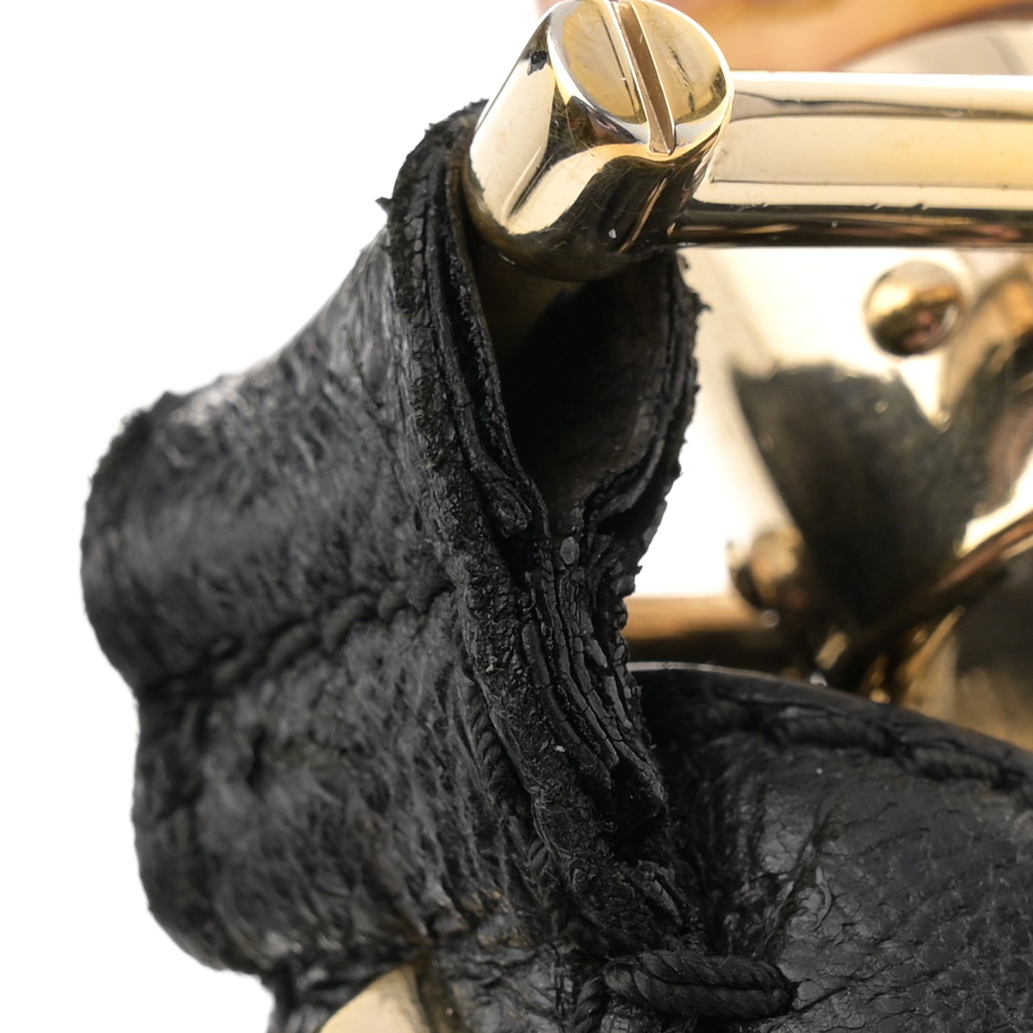 Monogram Bamboo Medium Top Handle Bag Black