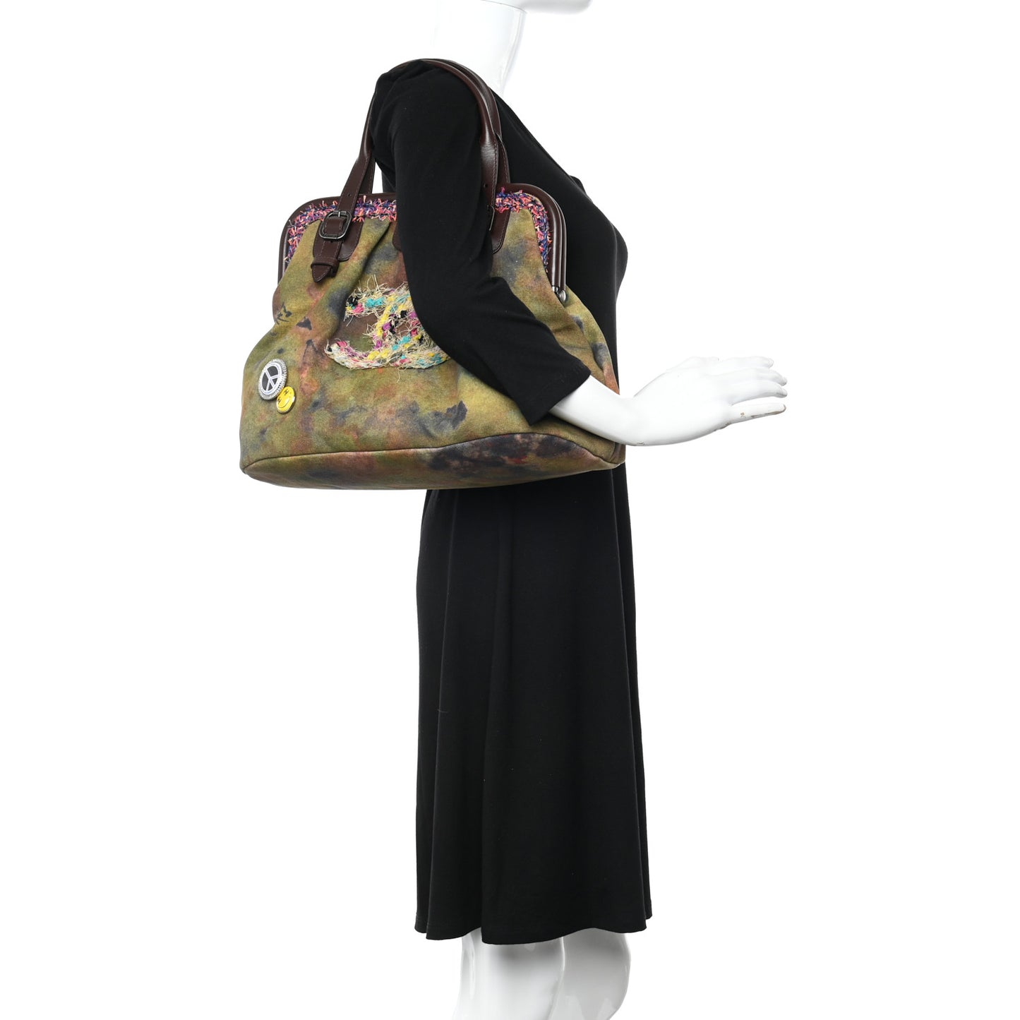 Washed Toile Graffiti On The Pavements Bowler Khaki Multicolor