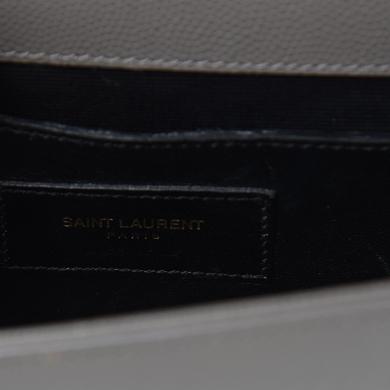 Saint Laurent Grain De Poudre Small Monogram Kate Satchel Fog 7 of 13